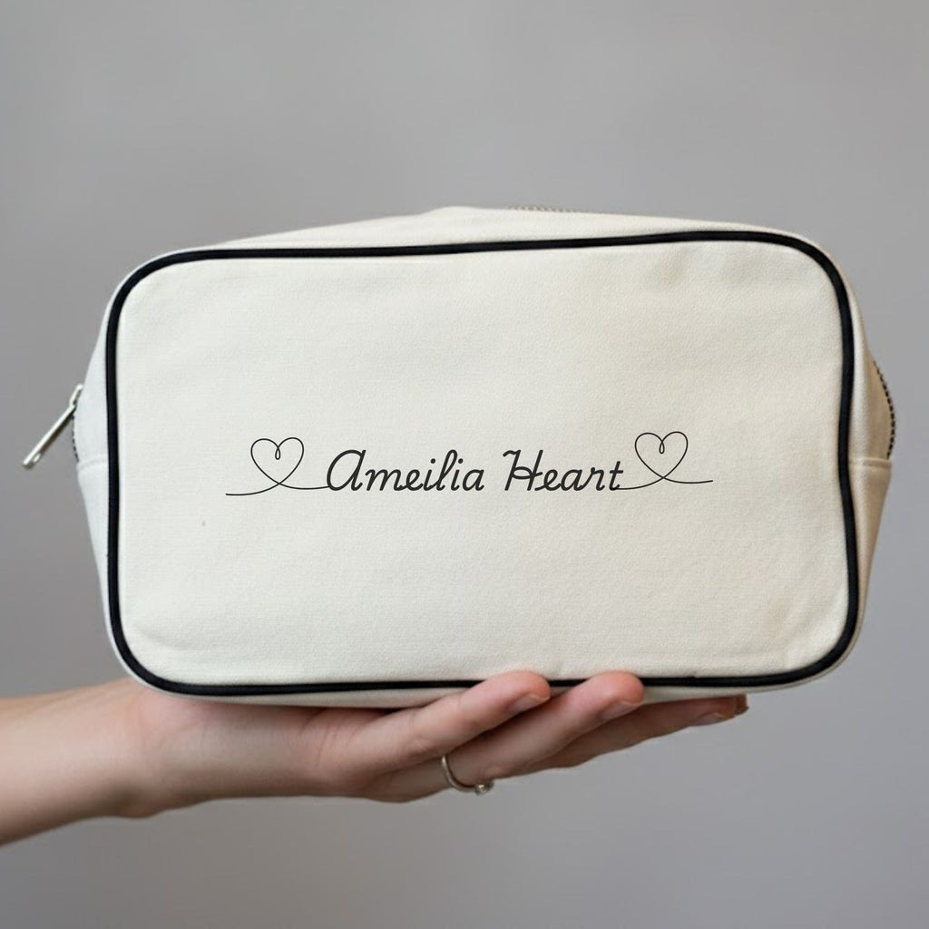 Personalized Makeup Bag, Custom Travel Pouch, Gift for Her