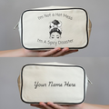 Personalized Makeup Bag – "Spicy Disaster" Custom Cosmetic Pouch