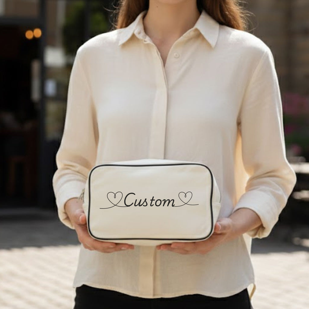 Personalized Makeup Bag, Custom Travel Pouch, Gift for Her