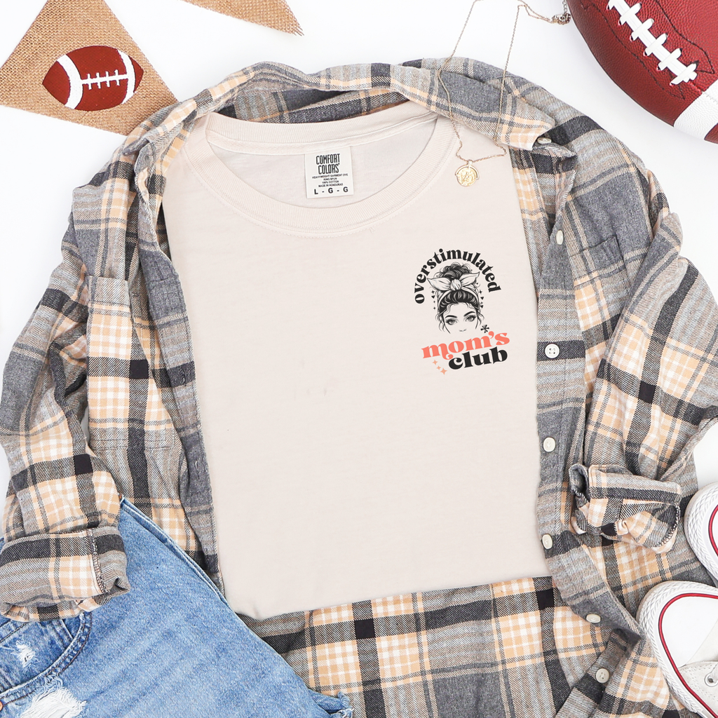Overstimulated Moms Club Shirt - Funny Gift Tee for Mothers