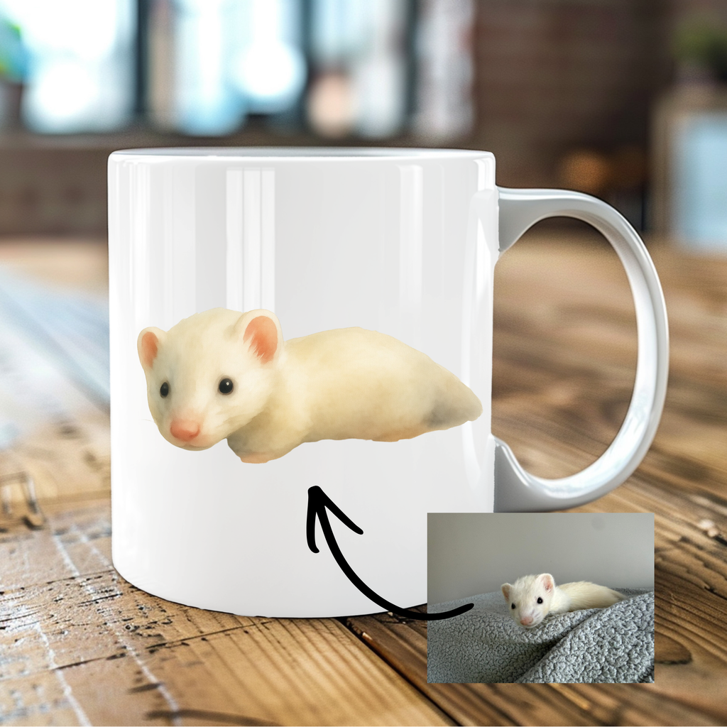 Custom Personalized Mug – Watercolor Pet Mug
