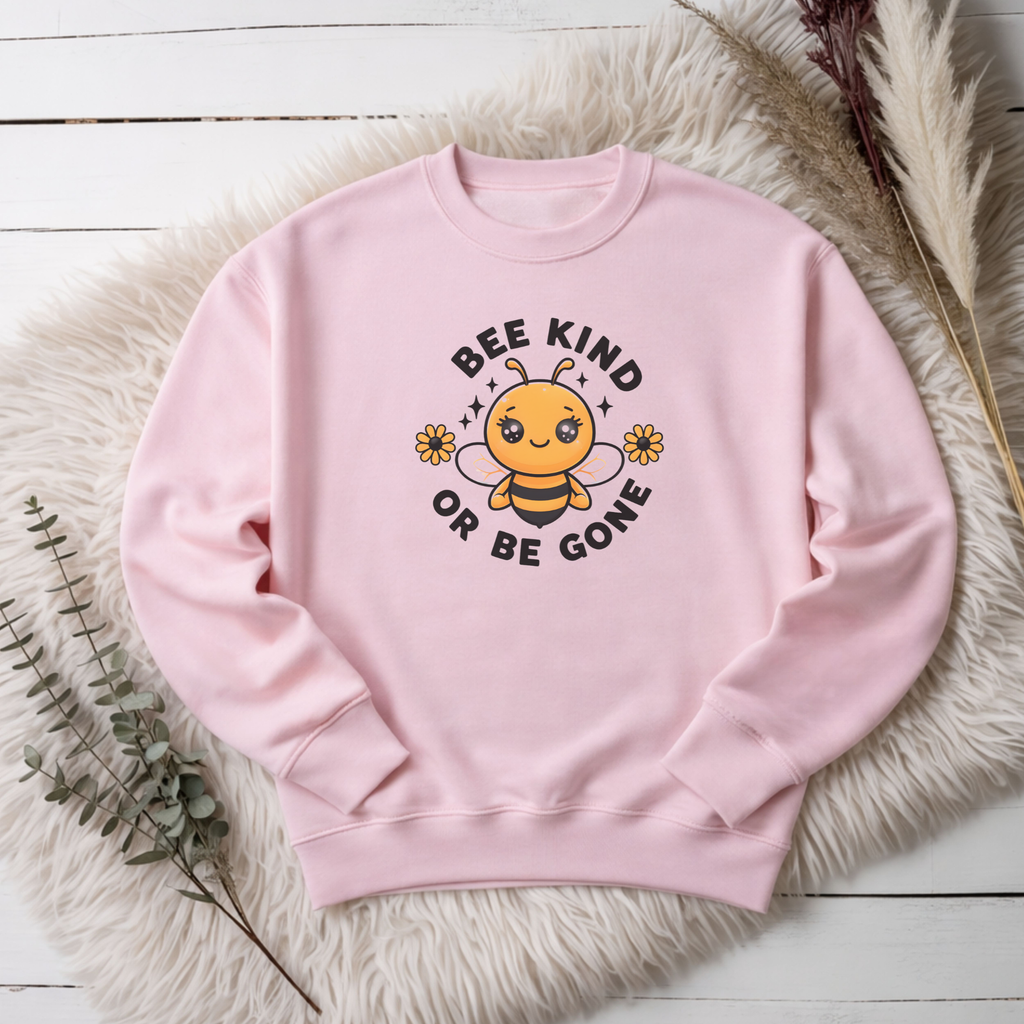 Be Kind or Bee Gone Sweatshirt - Funny Sweatshirt Gift For Bee Lovers